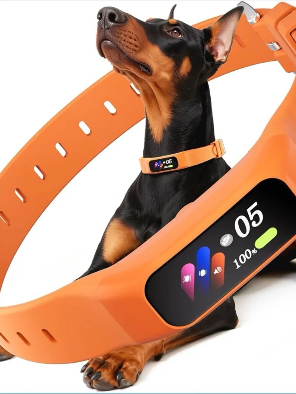Smart Anti-Bark Dog Collar- Orange